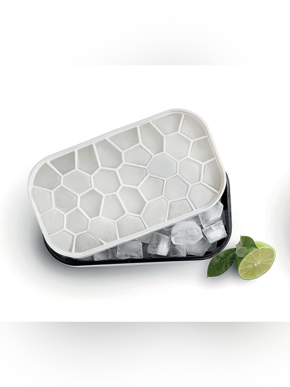 Ice Cube Maker For Freezer With Lid & Bin